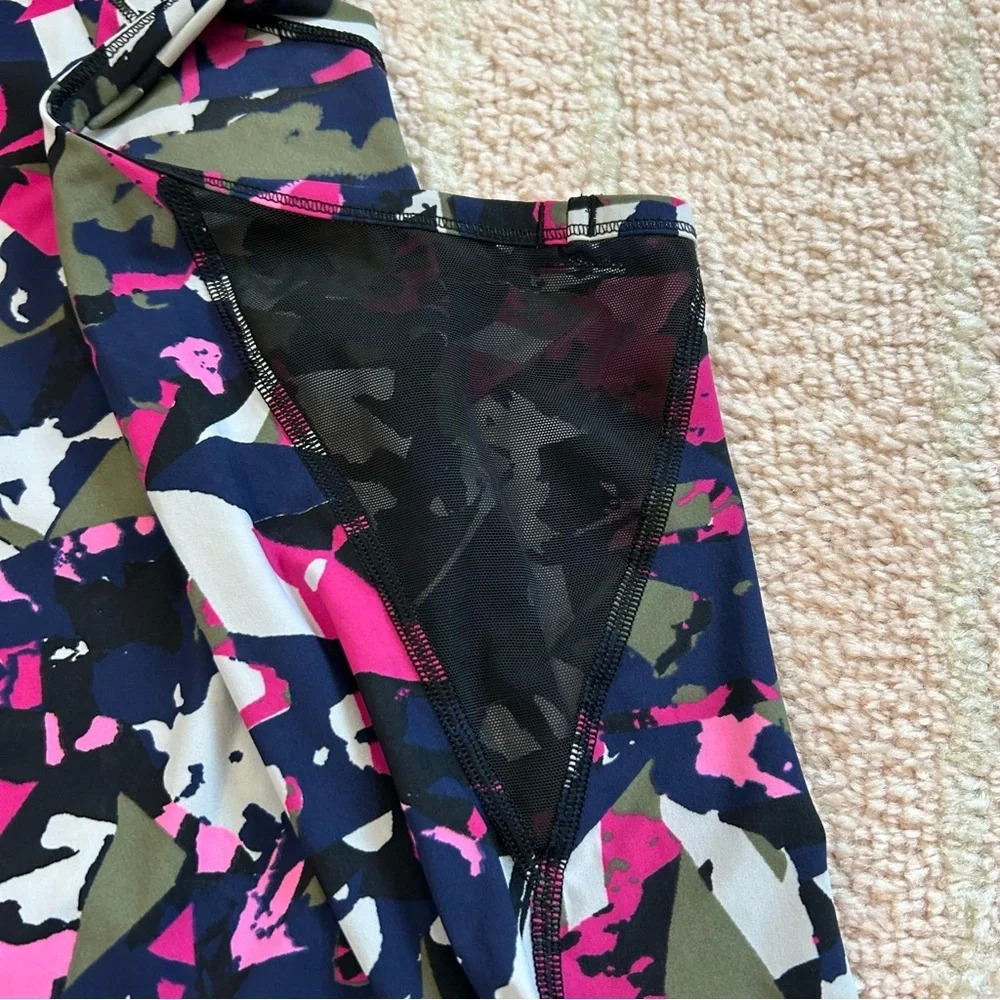 Lululemon Fast Lane Singlet Racerback Tank Top Size 6 Abstract‎ Floral Print - Picture 4 of 9